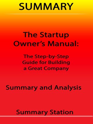 cover image of The Startup Owner's Manual